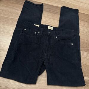 J Crew Women’s Dark Navy Corduroy Pants Straight Leg